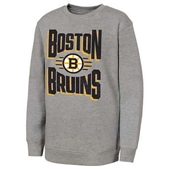 Youth Outerstuff Gray Boston Bruins Jet Stream Sweatshirt
