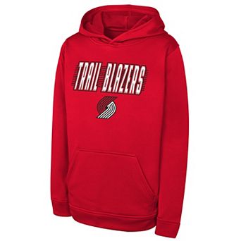 Youth Outerstuff Red Portland Trail Blazers Sack Party Performance Hoodie