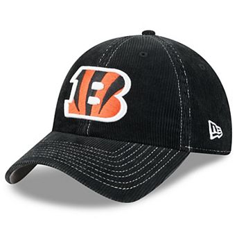 Men's New Era Black Cincinnati Bengals Corduroy Casual Classic Adjustable Hat