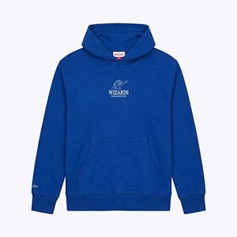 Men's Mitchell & Ness Royal Washington Wizards Core Fleece Hoodie