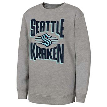 Youth Outerstuff Gray Seattle Kraken Jet Stream Sweatshirt