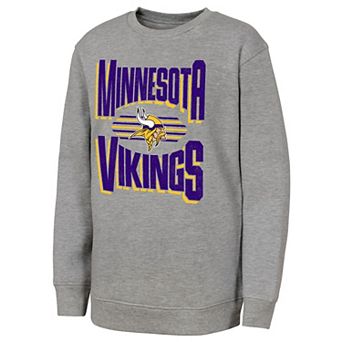 Youth Outerstuff Gray Minnesota Vikings Jet Stream Sweatshirt