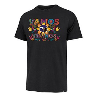 Men's '47 Black Minnesota Vikings Vamos Vikings Franklin T-Shirt