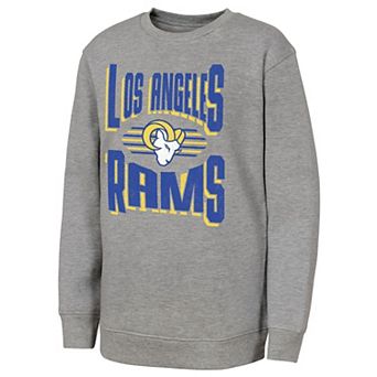 Youth Outerstuff Gray Los Angeles Rams Jet Stream Sweatshirt