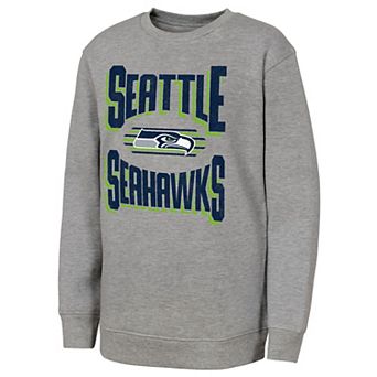 Youth Outerstuff Gray Seattle Seahawks Jet Stream Sweatshirt