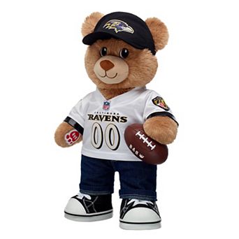 Build-A-Bear Baltimore Ravens Happy Hugs Teddy Bear Gift Set
