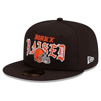 Men's New Era x Born x Raised Dark Brown Cleveland Browns 59FIFTY Fitted Hat