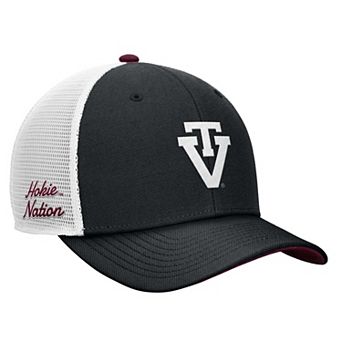 Men's Nike Black Virginia Tech Hokies Legacy Mascot Adjustable Trucker Hat