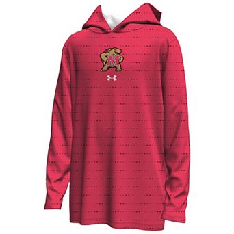 Youth Under Armour Red Maryland Terrapins Gameday Armourfuse Lightweight Hoodie