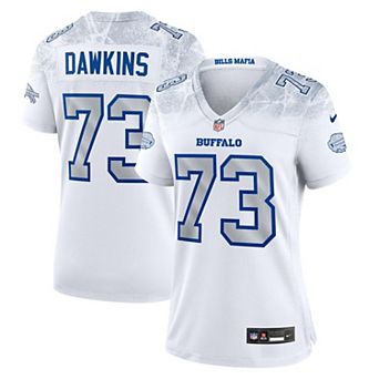 Women's Nike Dion Dawkins White Buffalo Bills Rivalries Collection Game Jersey