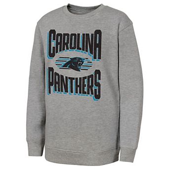 Youth Outerstuff Gray Carolina Panthers Jet Stream Sweatshirt