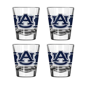 Logo Brands Auburn Tigers Four-Piece Stripe Shot Glass Set