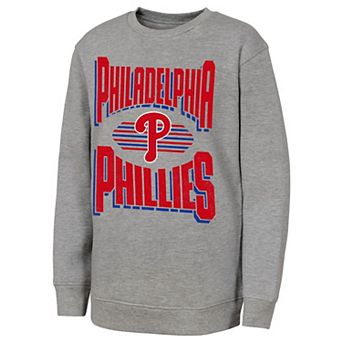 Youth Outerstuff Gray Philadelphia Phillies Jet Stream Sweatshirt