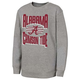 Youth Outerstuff Gray Alabama Crimson Tide Jet Stream Sweatshirt