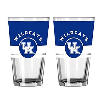 Logo Brands Kentucky Wildcats Two-Piece 16oz. Horizon Pint Glass Set