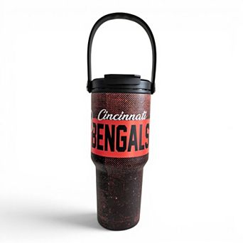 Pegasus Cincinnati Bengals 24oz. Speckled Gradient Stainless Steel Dual Top Water Bottle