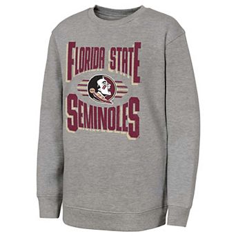 Youth Outerstuff Gray Florida State Seminoles Jet Stream Sweatshirt