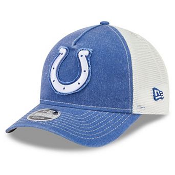 Youth New Era Royal Indianapolis Colts Fan 9FORTY A-Frame Trucker Adjustable Hat