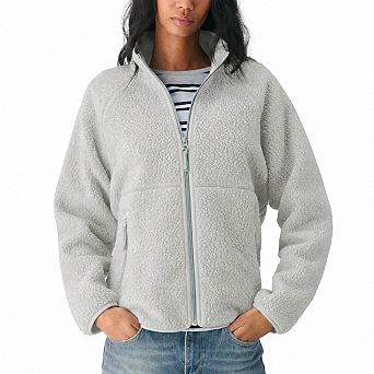 Women Fleece Sherpa Jacket Full Zip Warm Winter Coat Casual Outdoor Wear