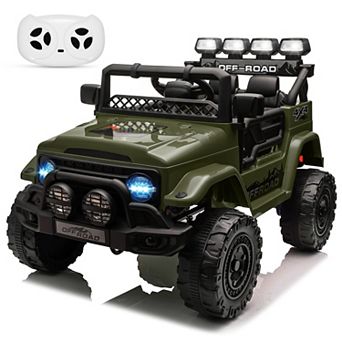 12V 2WD Electric Ride On Truck with Remote Control and Spring Suspension for Kids Ages 3 to 8