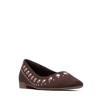 XTI Women's Studded Suede Ballet Flats 146223