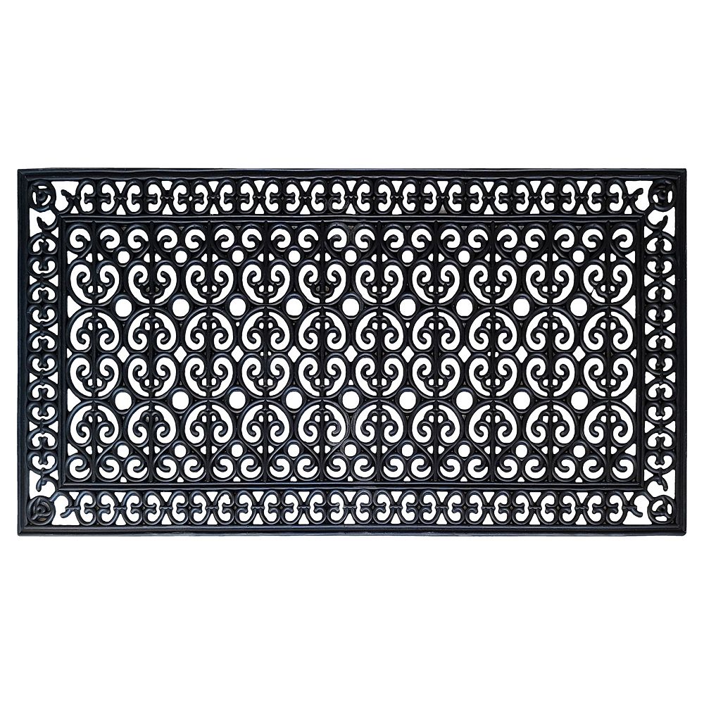A1 Home Collections 23 LB Heavy-Duty Rubber Doormat, Non-Slip, Dirt ...