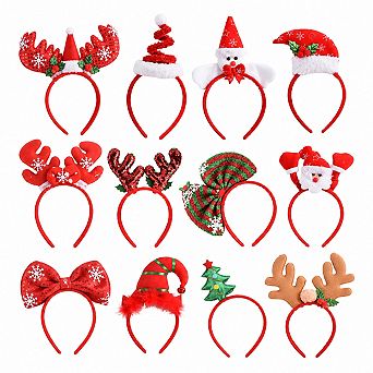 Christmas Holiday Headbands Festive Party Favors Photo Booth Gift