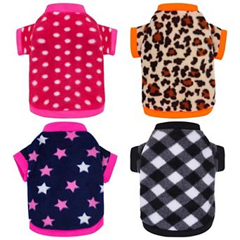 4 Pack Dog Fleece Sweaters