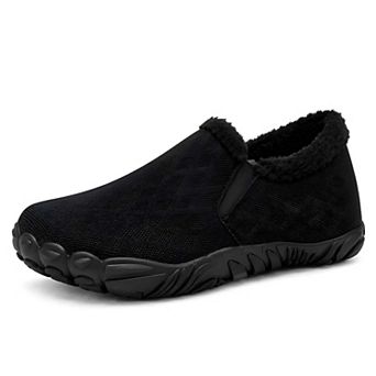 Mens Warm Wide Barefoot Winter Slippers