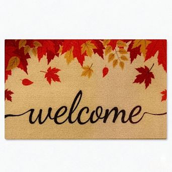 Fall Door Mat, Non Slip Front Welcome Mat Outdoor Indoor,Adds Cozy Decor to Your Entrance Patio