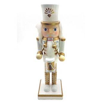 Wooden Golden Drummer Nutcracker Wizardi F07M6-14C