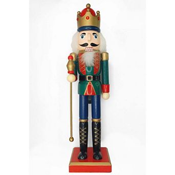 Wooden King Nutcracker Wizardi F07M6-11 Green