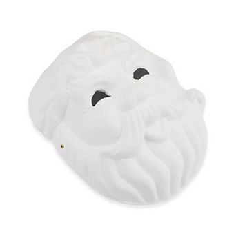 Santa Claus Party Mask White 1 pc