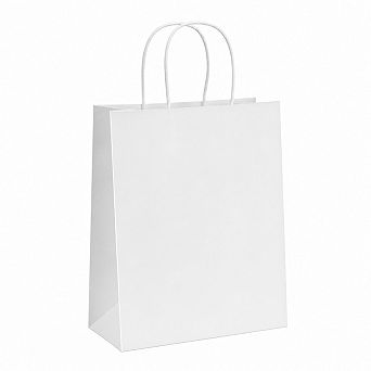 Eco Friendly Recyclable Paper Gift Bags With Handles Bulk For Retail Merchandise Takeout