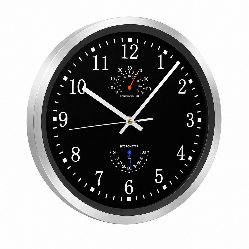 Silent Non-Ticking Wall Clock: Sweeping Movement Glass Front Decor for ...