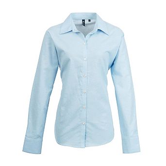 Premier Womens/Ladies Signature Oxford Long Sleeve Work Shirt