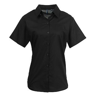 Premier Womens/Ladies Signature Oxford Short Sleeve Work Shirt