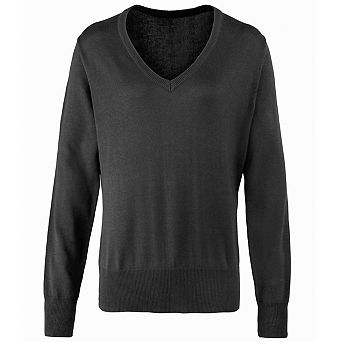 Premier Womens/Ladies V-Neck Knitted Sweater / Top