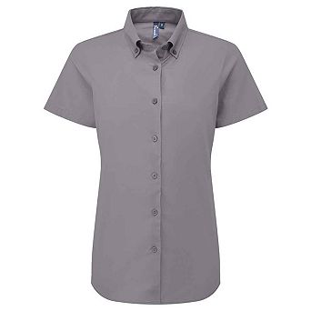 Premier Womens/Ladies Supreme Oxford Short-Sleeved Formal Shirt