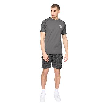 Crosshatch Mens Janscore Elasticated Waist Cargo Shorts