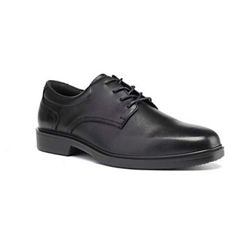 HANDPOINT Men's 4-Inch Puncture-Resistant Black Leather Work Shoes