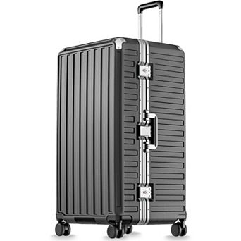 LUGGEX 32 Inch Checked Luggage, 100% PC Hardshell with Aluminum Frame, TSA Lock 8010S - ZX-Core