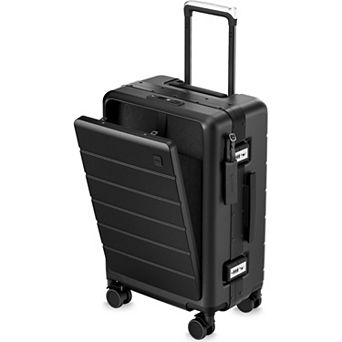 LUGGEX 21 Inch Carry On Zipperless Luggage with Front Laptop Compartment and TSA Lock HUP - ZX-Pro