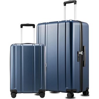 LUGGEX 20"/28" 2 pc Luggage Set L2 pc Hardside Suitcase with Spinner Wheels - EX-Core