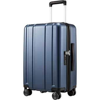 LUGGEX 20 Inch Carry On Luggage Airline Approved, 100% PC Hardside Suitcase L2 - EX-Core
