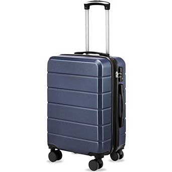 LUGGEX 28 Inch Checked Hardside Luggage KVC Expandable with TSA Lock and Spinner Wheels - EX-Core