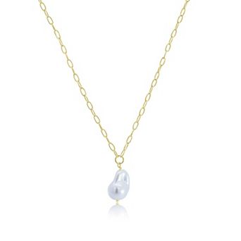 Single Pearl Link Necklace