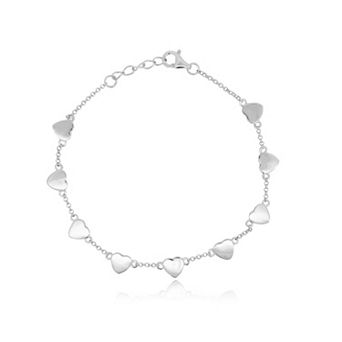 Heart Station Chain Bracelet