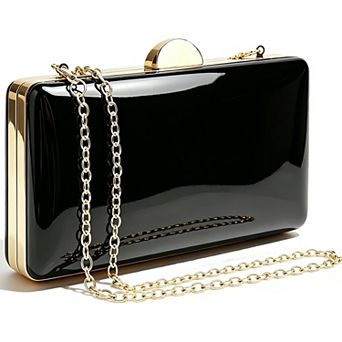 Leather Evening Clutch Purses For Women Formal Wedding Cocktail Party