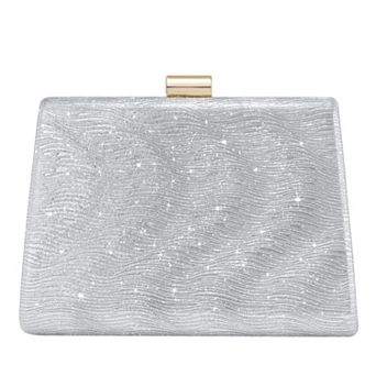 Sparkly Glitter Women Evening Clutch Bag Detachable Chain Formal Party Purse